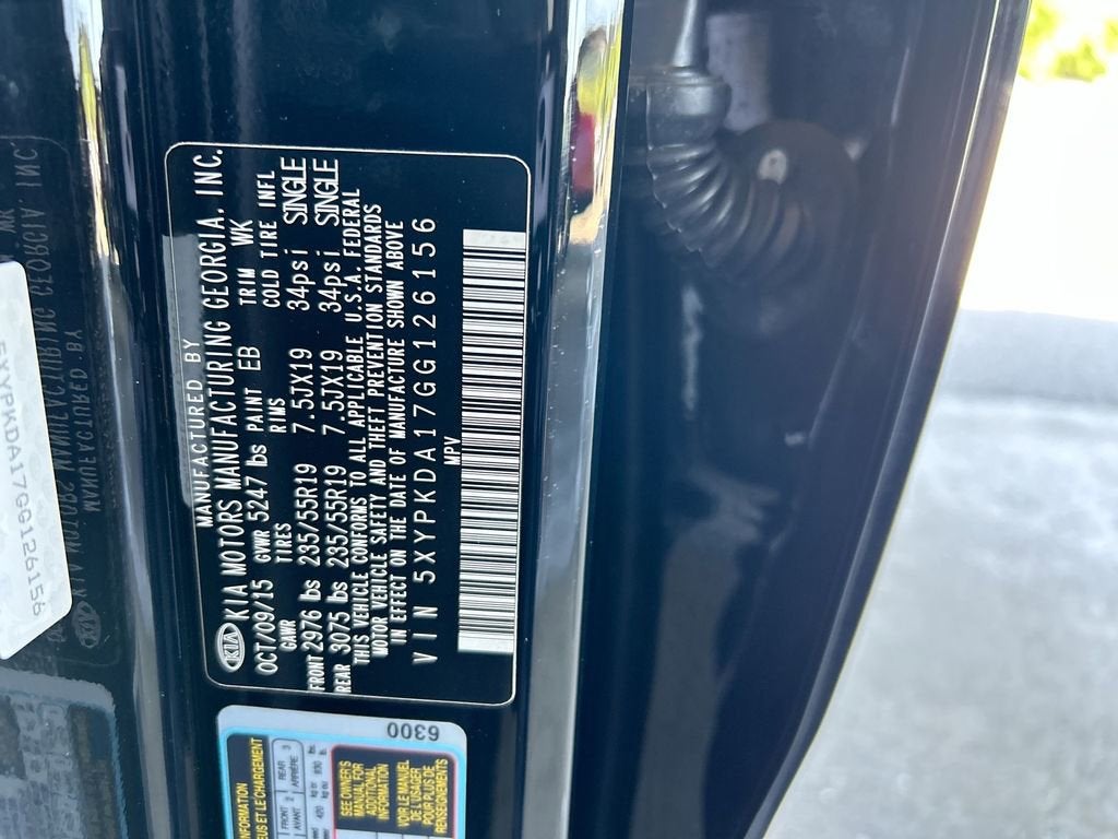 2016 Kia Sorento 2.0T SXL